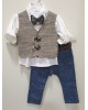 Modern style christening clothes for little boys in summer