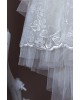 Φορεμα βαπτισης ιβουαρ σε ρομαντικο στυλ απο δαντελα