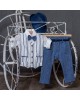  Baptism set for boy in blue and jeans