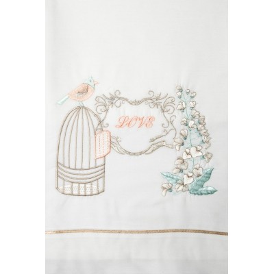 Chrisoms baptism for girl and bird cage Vintage