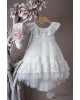 Βαπτιστικό φόρεμα σε off white απόχρωση