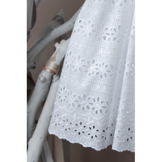 Βαπτιστικό φόρεμα σε λευκό χρώμα