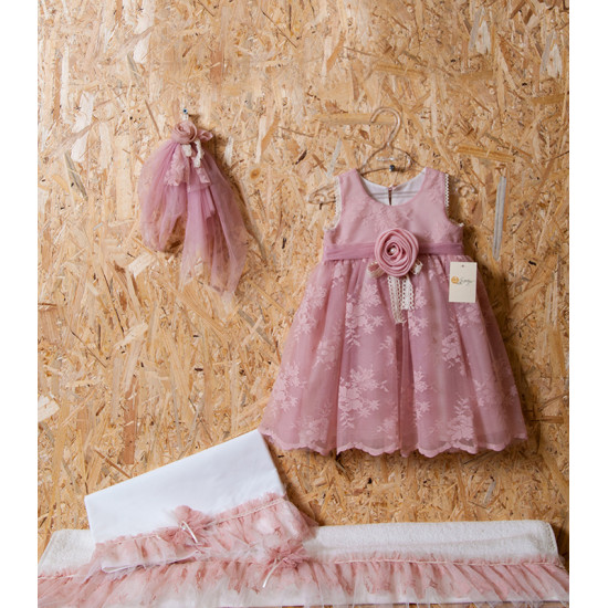 Romantic christening dress for baby girl Για κορίτσια